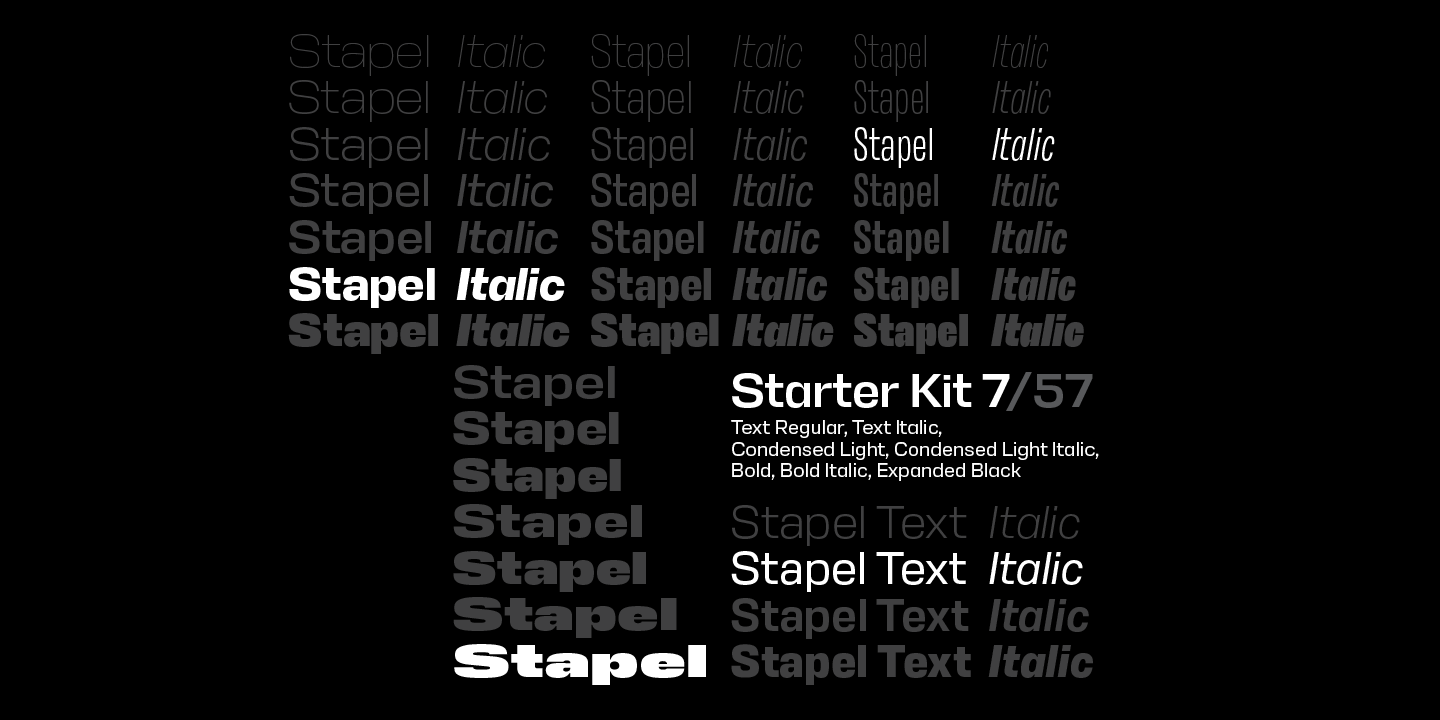Stapel Bold Italic Font preview
